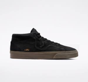 Converse CONS Louie Lopez Pro Nubuck Deri Kaykay Ayakkabısı Siyah Açık Kahverengi | CV-230LAO