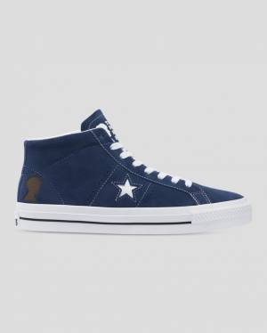 Converse CONS One Star Pro Ben Raemers Foundation Yüksek Taban Ayakkabı Mavi | CV-651HNQ