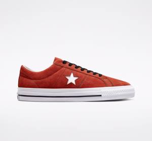 Converse CONS One Star Pro Süet Kaykay Ayakkabısı Siyah Beyaz | CV-239VUT