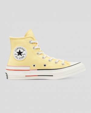 Converse Chuck 70 Colour Block Yüksek Taban Ayakkabı Sarı | CV-203QMZ