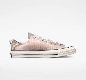 Converse Chuck 70 Crafted Stripe Düz Taban Ayakkabı Zeytin Yeşili | CV-365CQF