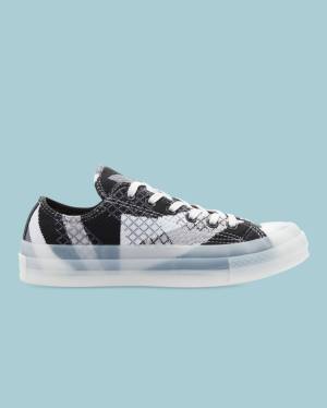 Converse Chuck 70 Knit Print Düz Taban Ayakkabı Siyah | CV-293PNJ