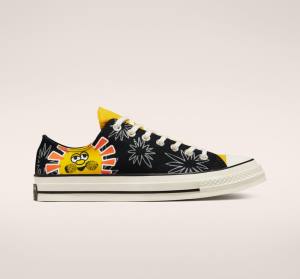 Converse Chuck 70 Sunny Floral Düz Taban Ayakkabı Siyah | CV-109JBD