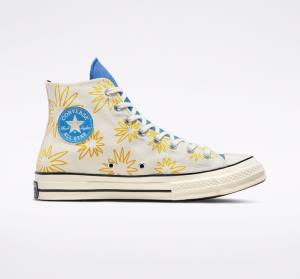 Converse Chuck 70 Sunny Floral Yüksek Taban Ayakkabı Mavi | CV-026RJH