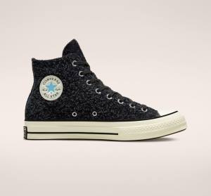 Converse Chuck 70 Süet Seasonal Color Yüksek Taban Ayakkabı Siyah | CV-541IVB