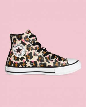 Converse Chuck Taylor All Star Animal Print Yüksek Taban Ayakkabı Siyah | CV-593OED