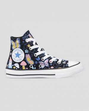 Converse Chuck Taylor All Star Butterfly Fun Yüksek Taban Ayakkabı Siyah | CV-768TVU