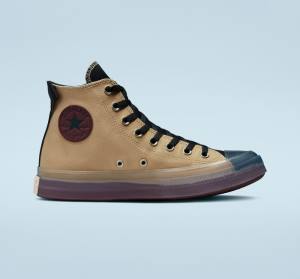 Converse Chuck Taylor All Star CX Stretch Kanvas Yüksek Taban Ayakkabı Siyah Koyu Bordo | CV-391UJE