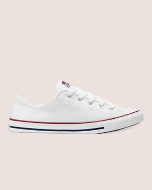 Converse Chuck Taylor All Star Dainty Basic Kanvas Düz Taban Ayakkabı Beyaz | CV-418QLU