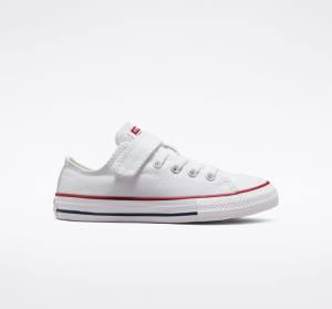 Converse Chuck Taylor All Star Easy-On Düz Taban Ayakkabı Beyaz Beyaz Bej Rengi | CV-814ISA