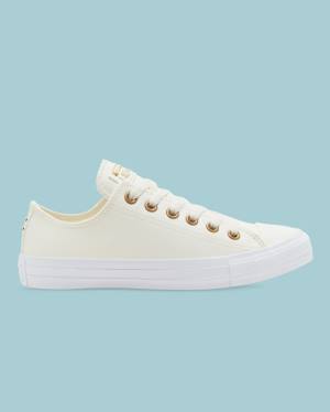 Converse Chuck Taylor All Star Go Gold SL Düz Taban Ayakkabı Bej Rengi | CV-140DEZ