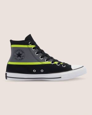 Converse Chuck Taylor All Star Hi-Vis Yüksek Taban Ayakkabı Siyah | CV-135BXZ