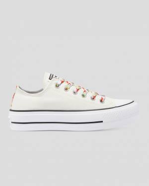 Converse Chuck Taylor All Star Lift Garden Party Düz Taban Ayakkabı Bej Rengi | CV-451QOW