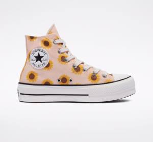 Converse Chuck Taylor All Star Lift Platform Summer Spirit Yüksek Taban Ayakkabı Kırmızı Beyaz | CV-178ZLI