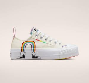 Converse Chuck Taylor All Star Lift Platform Pride Düz Taban Ayakkabı Kırmızı | CV-213IWE