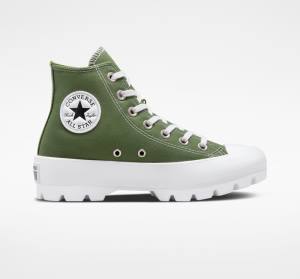 Converse Chuck Taylor All Star Lugged Seasonal Color Yüksek Taban Ayakkabı Beyaz Siyah | CV-265IDN