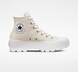 Converse Chuck Taylor All Star Lugged Seasonal Color Yüksek Taban Ayakkabı Kahverengi Beyaz Siyah | CV-598BRX