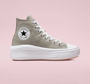 Converse Chuck Taylor All Star Move Platform Seasonal Color Yüksek Taban Ayakkabı Zeytin Yeşili Beyaz Beyaz | CV-960AZL