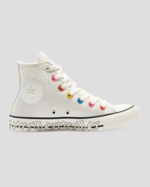 Converse Chuck Taylor All Star My Story Yüksek Taban Ayakkabı Bej Rengi | CV-187TKS