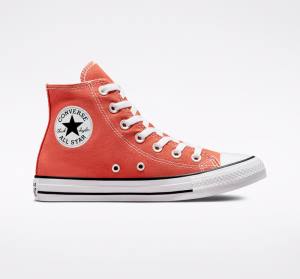 Converse Chuck Taylor All Star Seasonal Color Yüksek Taban Ayakkabı Turuncu | CV-543KCH