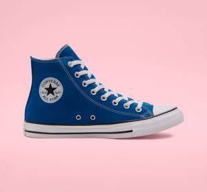 Converse Chuck Taylor All Star Seasonal Color Yüksek Taban Ayakkabı Mavi Beyaz | CV-892RWJ