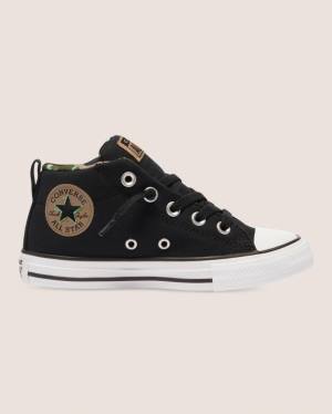 Converse Chuck Taylor All Star Sokak Digi Camo Yüksek Taban Ayakkabı Siyah | CV-756KBI