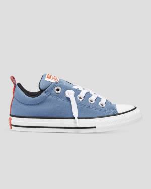 Converse Chuck Taylor All Star Sokak Slip Düz Taban Ayakkabı Mavi | CV-726UQY