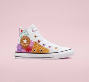 Converse Chuck Taylor All Star Sweet Scoops Yüksek Taban Ayakkabı Beyaz Bej Rengi Beyaz | CV-059WEC