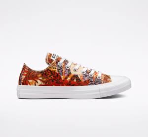 Converse Chuck Taylor All Star Tropical Florals Düz Taban Ayakkabı Turuncu Siyah Beyaz | CV-527KPD