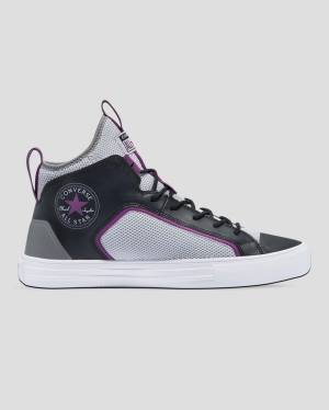 Converse Chuck Taylor All Star Ultra Dramatic Nights Yüksek Taban Ayakkabı Gri Siyah | CV-412FYZ