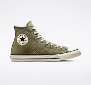 Converse Chuck Taylor All Star Washed Kanvas Yüksek Taban Ayakkabı Açık | CV-709IKQ