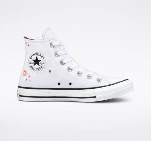 Converse Chuck Taylor All Star You Are On The Right Path Yüksek Taban Ayakkabı Beyaz | CV-591TOA