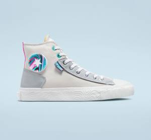 Converse Chuck Taylor Alt Star Marbled Patch Yüksek Taban Ayakkabı Gri Pembe | CV-195FMP