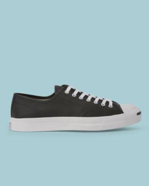 Converse Jack Purcell Foundational Deri Düz Taban Ayakkabı Siyah | CV-813ASC