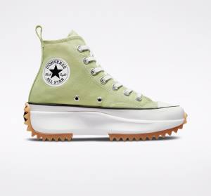 Converse Run Star Hike Platform Seasonal Color Yüksek Taban Ayakkabı Zeytin Yeşili Siyah Beyaz | CV-589KRV