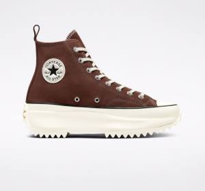 Converse Run Star Hike Platform Süet Yüksek Taban Ayakkabı Siyah | CV-659CRE