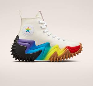 Converse Run Star Motion Platform Pride Yüksek Taban Ayakkabı Mor | CV-651VDQ