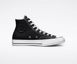 Converse Stussy Chuck 70 Yüksek Taban Ayakkabı Siyah Beyaz | CV-014HDR