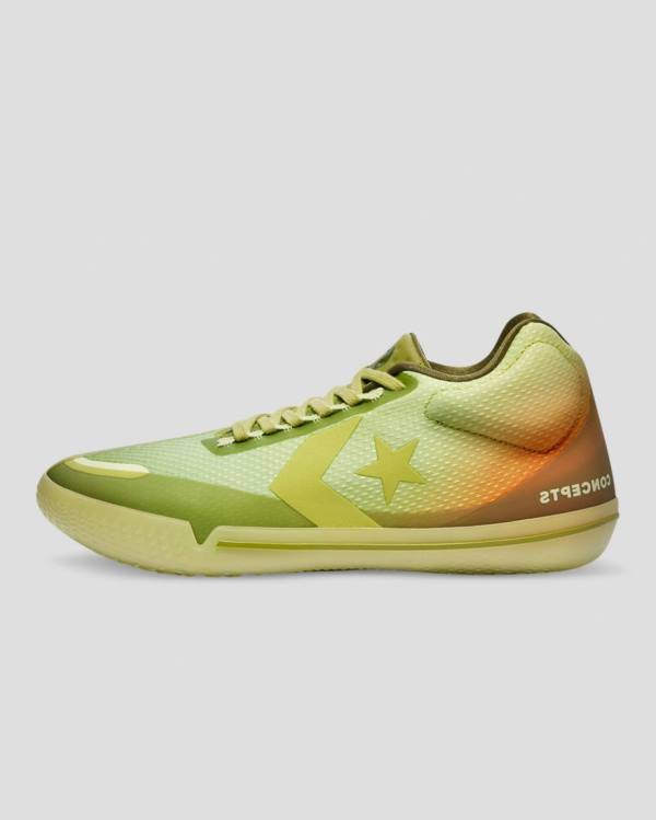 Converse All Star Pro BB Evo Concepts Yüksek Taban Ayakkabı Yeşil | CV-735JMS