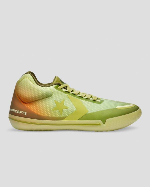 Converse All Star Pro BB Evo Concepts Yüksek Taban Ayakkabı Yeşil | CV-735JMS