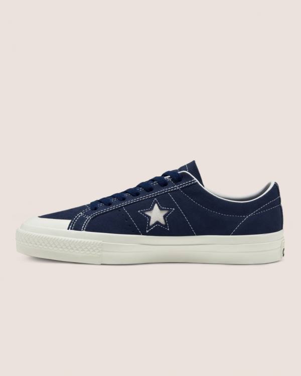 Converse CONS Alexis Sablone One Star Pro Süet Düz Taban Ayakkabı Mavi | CV-713XAE