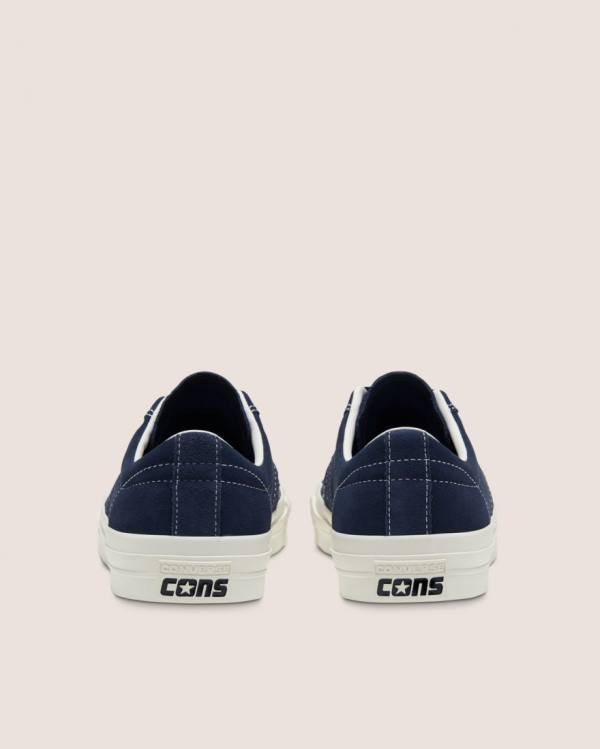 Converse CONS Alexis Sablone One Star Pro Süet Düz Taban Ayakkabı Mavi | CV-713XAE