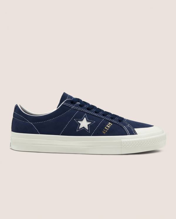 Converse CONS Alexis Sablone One Star Pro Süet Düz Taban Ayakkabı Mavi | CV-713XAE