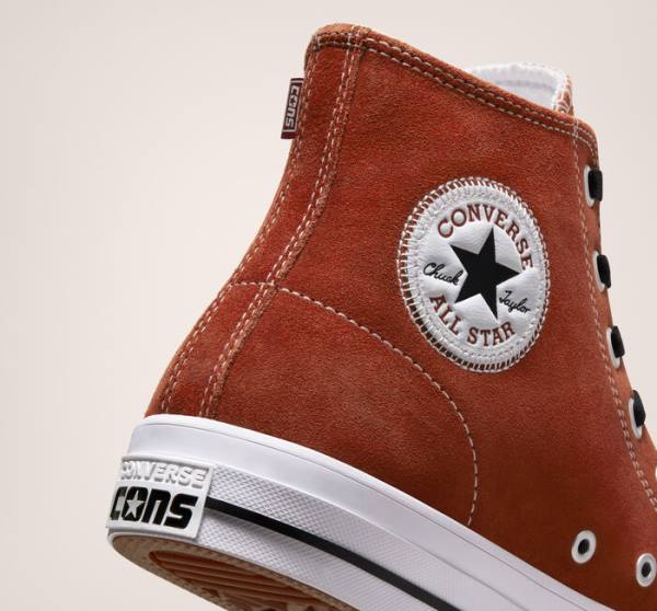 Converse CONS Chuck Taylor All Star Pro Süet Kaykay Ayakkabısı Siyah Beyaz | CV-283BJH