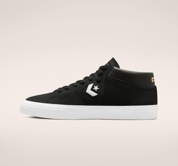 Converse CONS Louie Lopez Pro Mid Cut Kaykay Ayakkabısı Siyah Beyaz | CV-481PCI