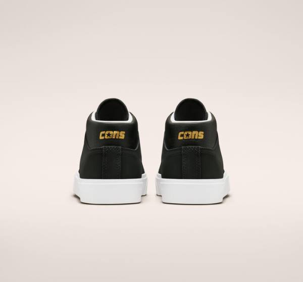 Converse CONS Louie Lopez Pro Mid Cut Kaykay Ayakkabısı Siyah Beyaz | CV-730CNU