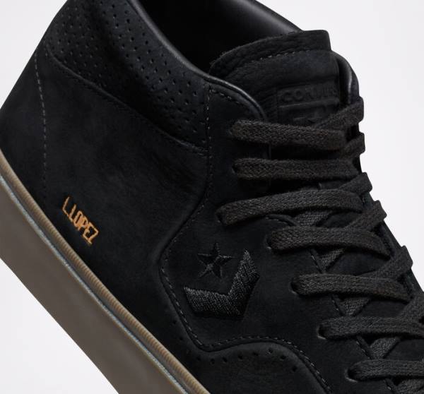 Converse CONS Louie Lopez Pro Nubuck Deri Kaykay Ayakkabısı Siyah Açık Kahverengi | CV-230LAO