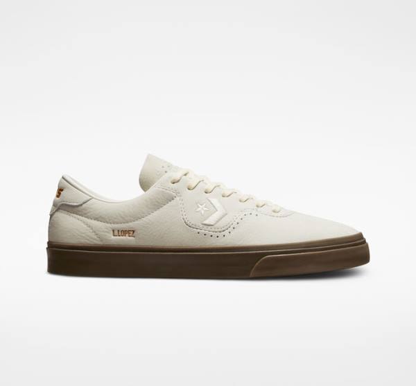 Converse CONS Louie Lopez Pro Nubuck Deri Kaykay Ayakkabısı Açık Kahverengi Kahverengi | CV-385WDC