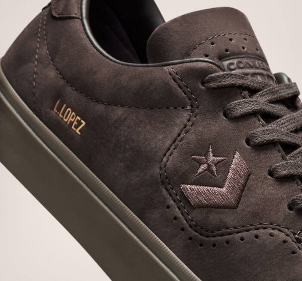 Converse CONS Louie Lopez Pro Nubuck Deri Kaykay Ayakkabısı Kahve Siyah Kahverengi | CV-701MWX