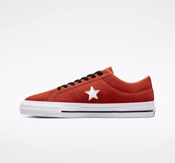 Converse CONS One Star Pro Süet Kaykay Ayakkabısı Siyah Beyaz | CV-239VUT